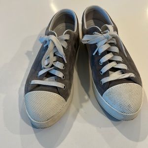 Prada women's gray suede sneakers Size 39
